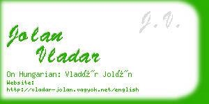 jolan vladar business card